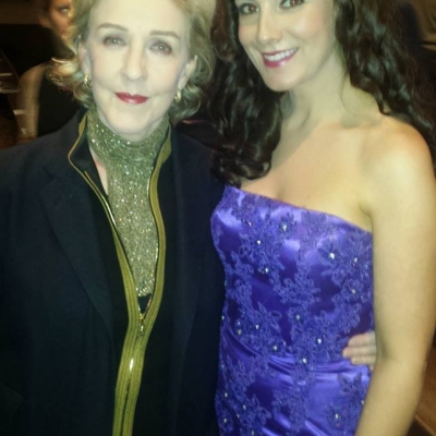 Margaret with actress Patricia Hodge