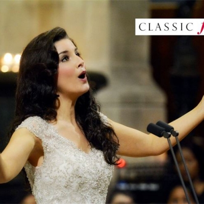 Margaret performing at the Classic FM live Broadcast concert